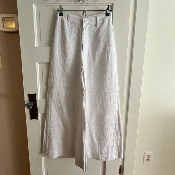 Faithfull the Brand Pants - Faithful the Brand 100% Linen Rose Wide Leg Pant size S like new.